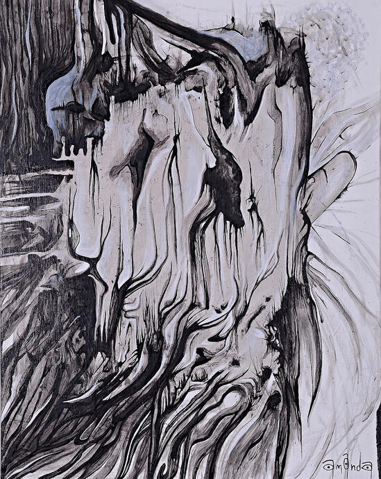 External: Maddening Duality (acrylic painting on 60x80 cm canvas)