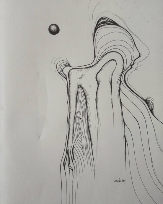 Indefinable (ink art from Rebirth)